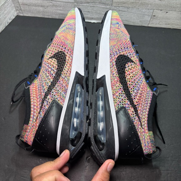 Nike Men's Air Max Flyknit Racer Multicolor Shoes Sneakers Trainers (FD2765-900) - Picture 7 of 13
